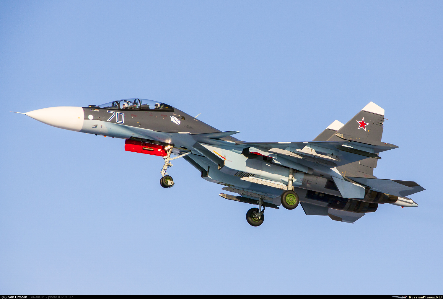 Russian Navy Baltic Fleet’s air arm received its first Su-30SM fighter jet