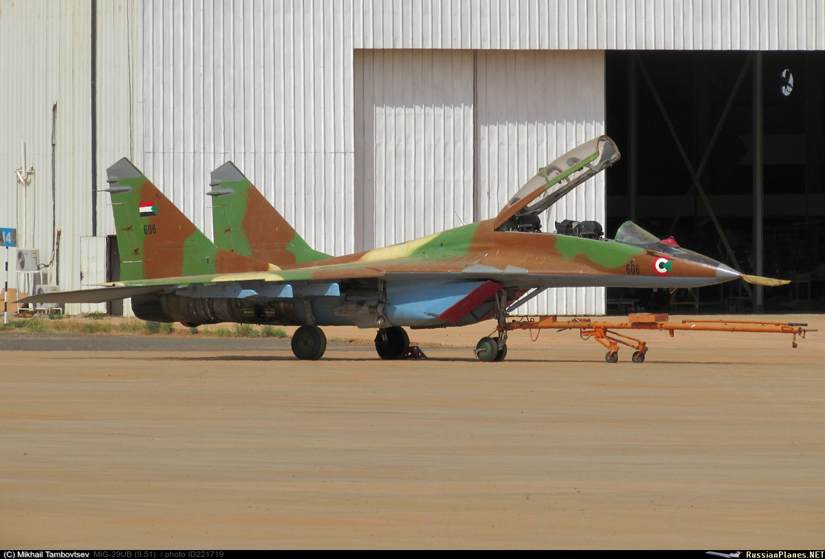 Истребители МиГ-29 ВВС Судана