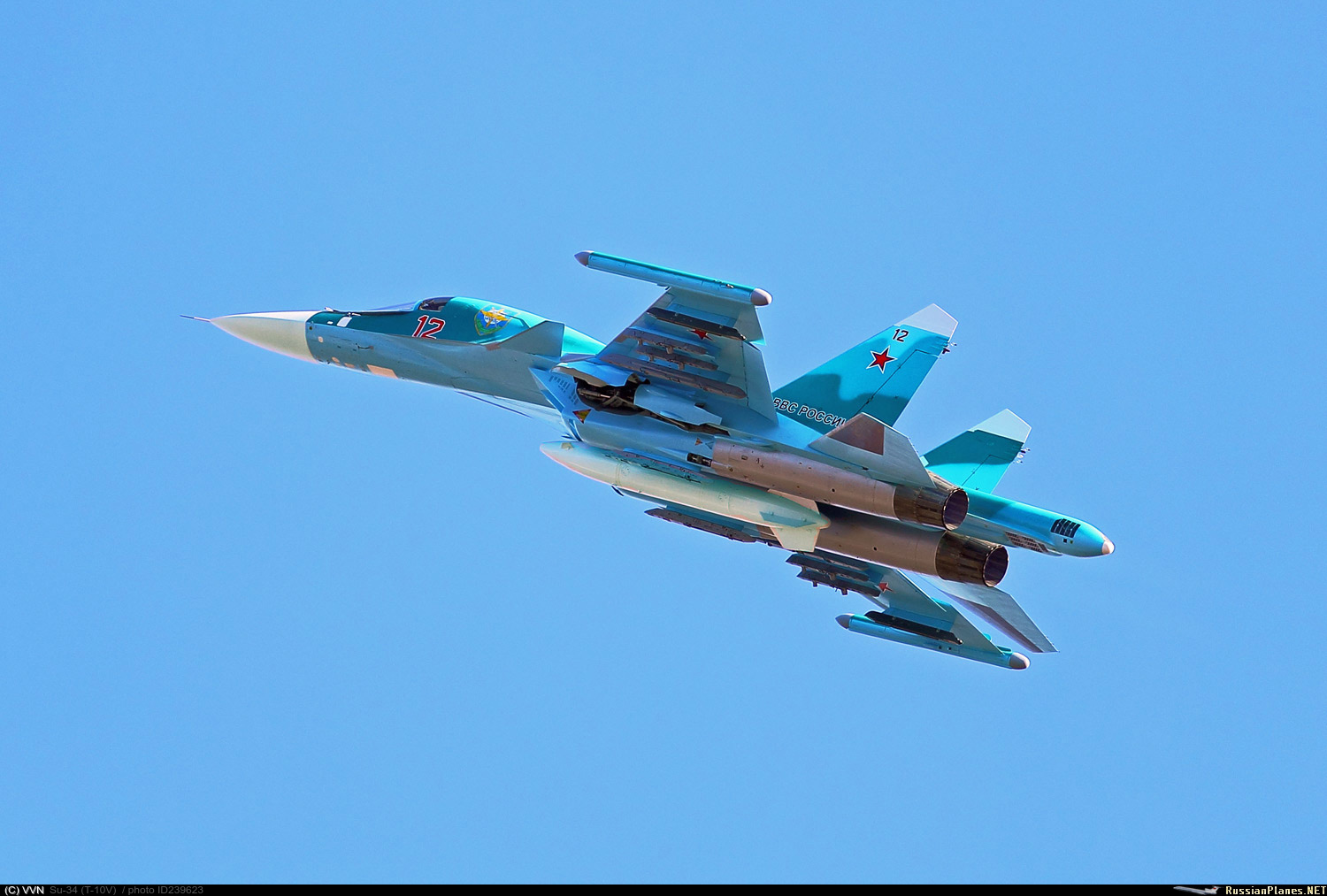 ВКС России переданы еще два фронтовых бомбардировщика Су-34