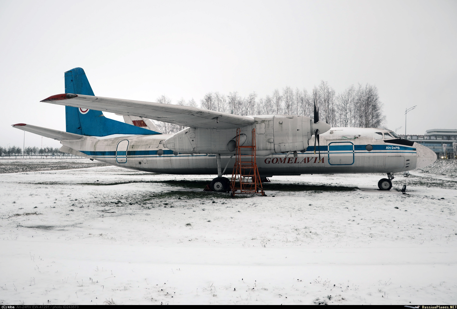 Фотография самолёта · Антонов · Ан-24РВ · EW-47291 (зав.н. 07306601) ·  Белавиа - Авиалинии Белоруссии ✈ russianplanes.net ✈ наша авиация