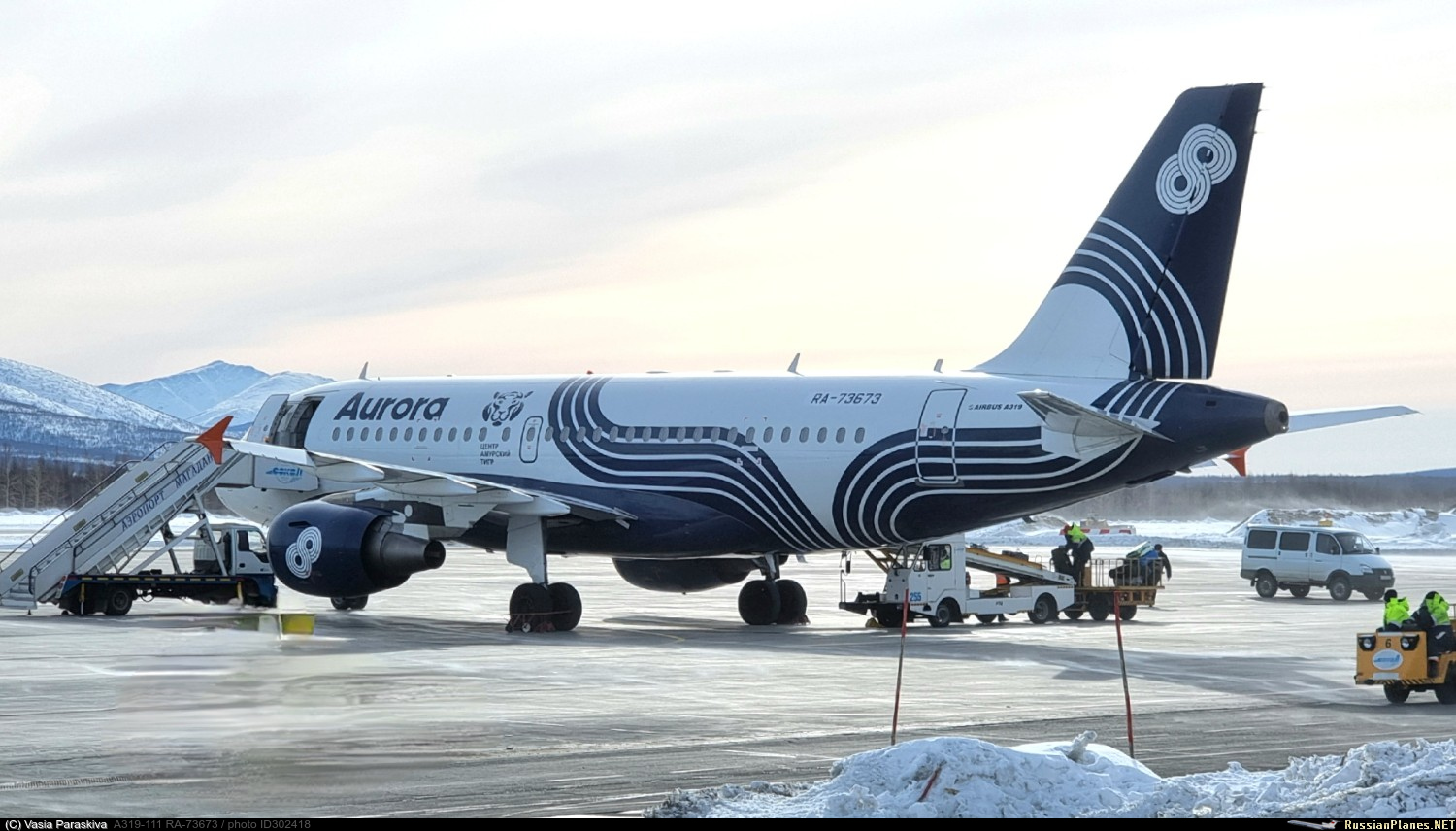 Фотография самолёта · Airbus · A319-111 · RA-73673 (зав.н. 3838) · Аврора ✈  russianplanes.net ✈ наша авиация