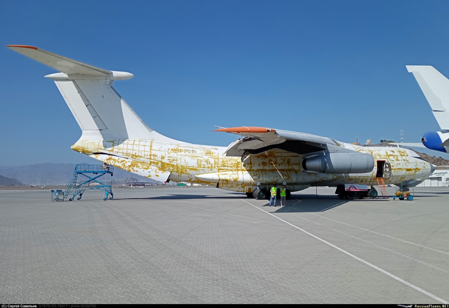 Фотография самолёта · Ильюшин · Ил-76ТД · EX-76017 (зав.н. 1003403075) ·  Fly Sky Airlines ✈ russianplanes.net ✈ наша авиация