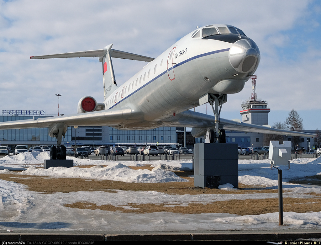 Фотография самолёта · Туполев · Ту-134А · СССР-65012 (зав.н. 46175) ·  Тюменские Авиалинии ✈ russianplanes.net ✈ наша авиация