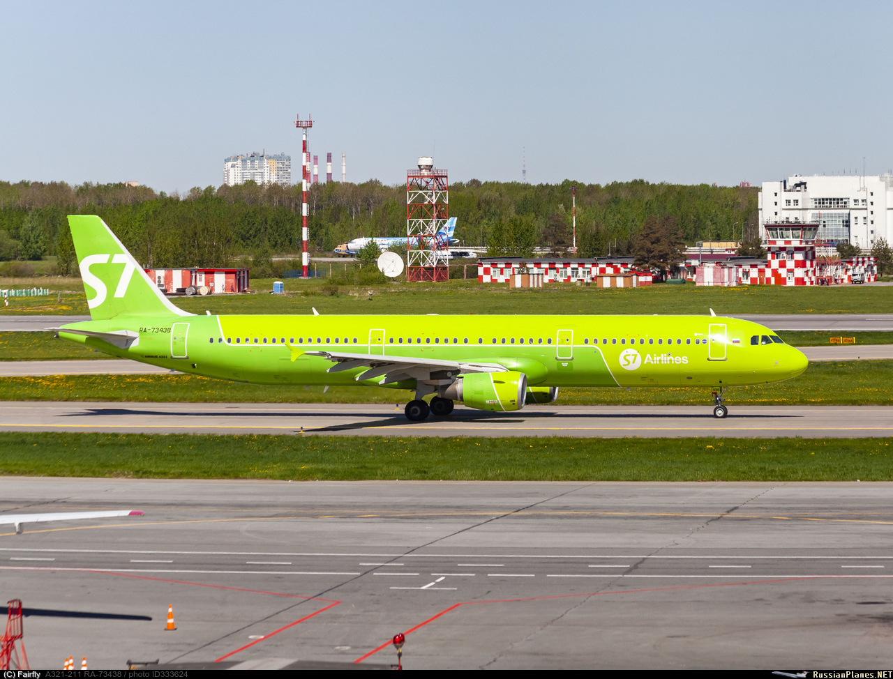 Фотография самолёта · Airbus · A321-211 · RA-73438 (зав.н. 3070) · Сибирь -  S7 ✈ russianplanes.net ✈ наша авиация